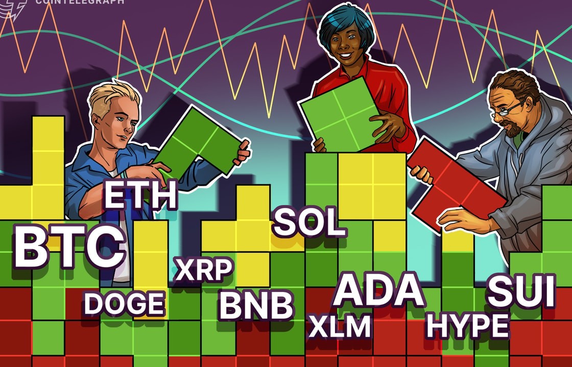 Fiyat Tahminleri 8/8: BTC, ETH, XRP, BNB, SOL, DOGE, ADA, HYPE, XLM, SUI