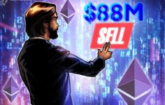 5,6 Milyar Dolarlık ETH Tutan Balina Satışta, 15 Saatte 88 Milyon Dolar Değerinde ETH Sattı