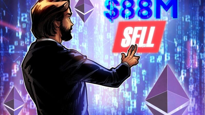 5,6 Milyar Dolarlık ETH Tutan Balina Satışta, 15 Saatte 88 Milyon Dolar Değerinde ETH Sattı