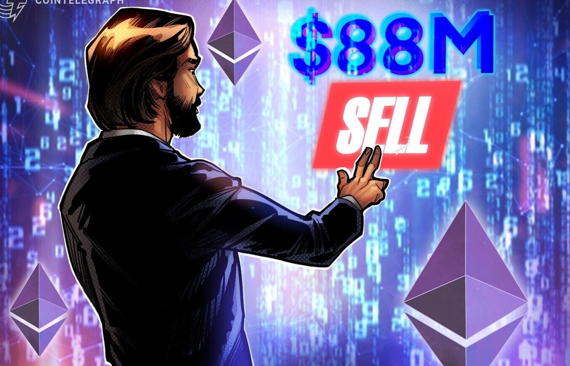 5,6 Milyar Dolarlık ETH Tutan Balina Satışta, 15 Saatte 88 Milyon Dolar Değerinde ETH Sattı