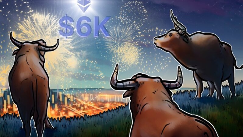 Ether boğa bayrağı $6.000 hedefliyor, ETH borsalardaki arzı %12’ye düştü