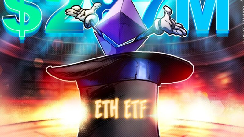 BlackRock, 4 günlük çıkış serisinin ardından 287 milyon dolarlık spot Ether ETF girişlerine liderlik etti
