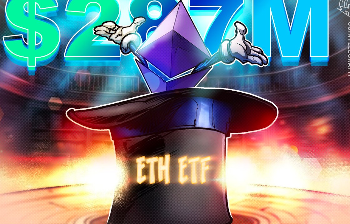 BlackRock, 4 günlük çıkış serisinin ardından 287 milyon dolarlık spot Ether ETF girişlerine liderlik etti